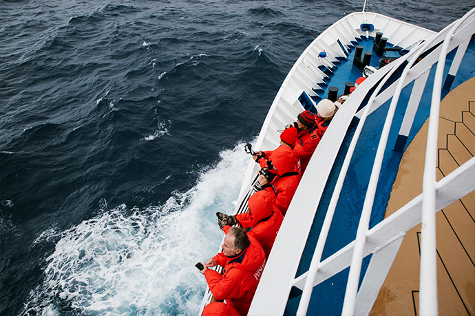 На открытой палубе