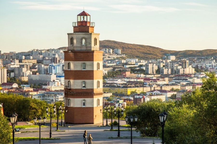 Мурманск вид на город