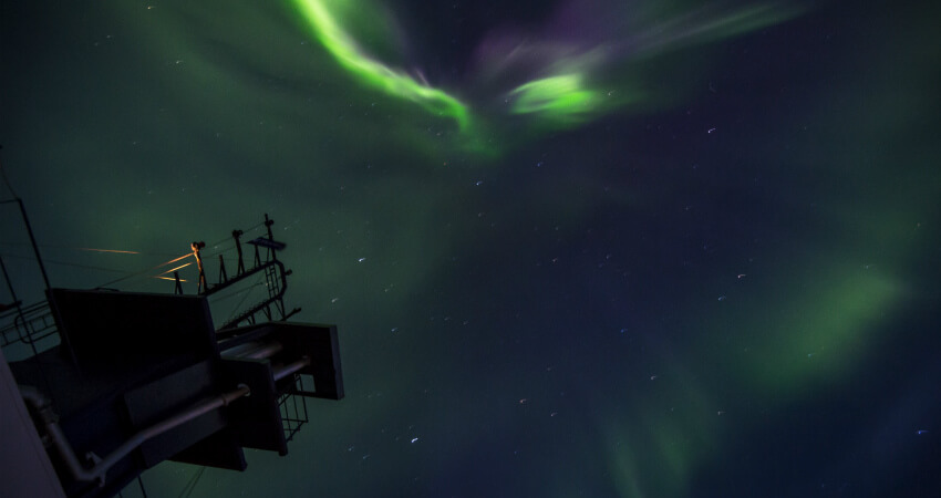 Северное сияние в Гренландии