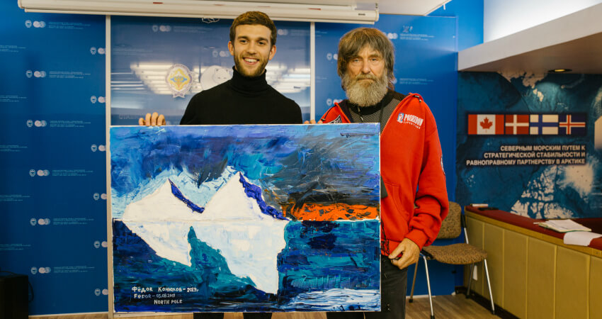 Картина Федора Конюхова для аукциона