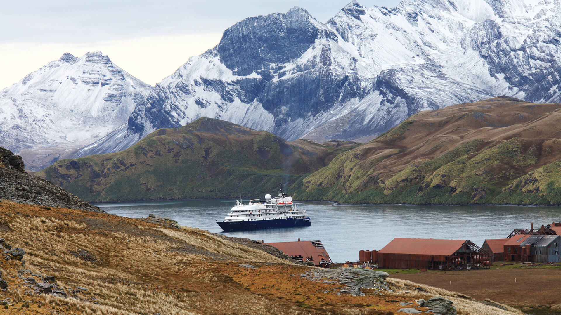 Фолклендские о-ва Южная Георгия и Антарктида ландшафт