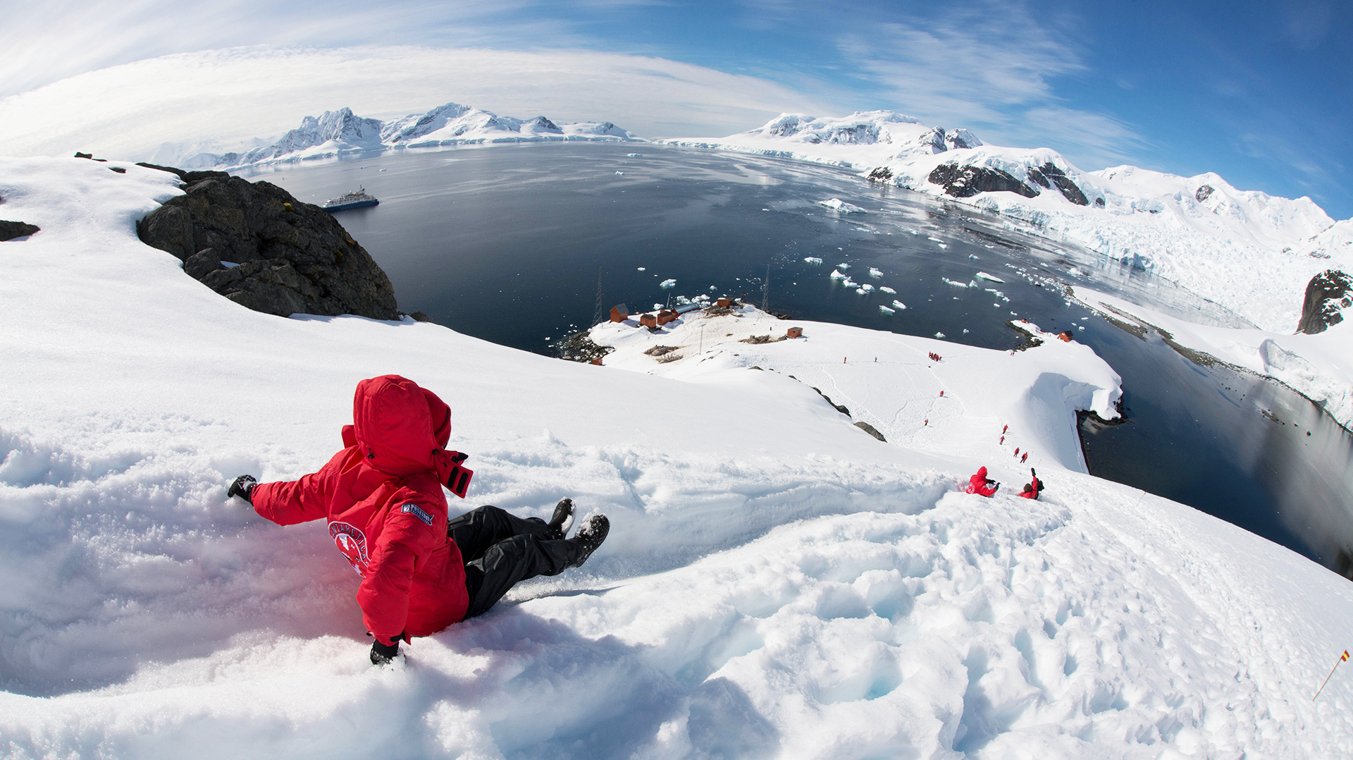 Антарктида и Южный полярный круг ландшафт